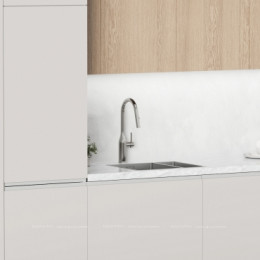 Смеситель для кухонной мойки Sancos Grand SC4002BNG нержавеющая сталь