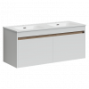 Тумба с раковиной Sancos Smart, 119 см., эмаль белый, SM120-2W