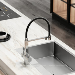 Смеситель для кухонной мойки Sancos Moro SC4006CH глянцевый хром