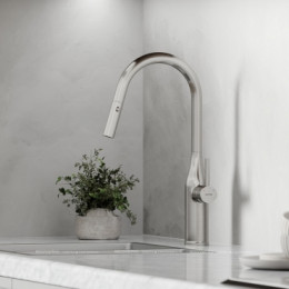 Смеситель для кухонной мойки Sancos Grand SC4002BNG нержавеющая сталь