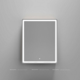 Зеркальный шкаф Sancos Mirror 60 см MI60EG с подсветкой, дуб галифакс натуральный