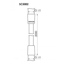 Душевой шланг SANCOS 200 см