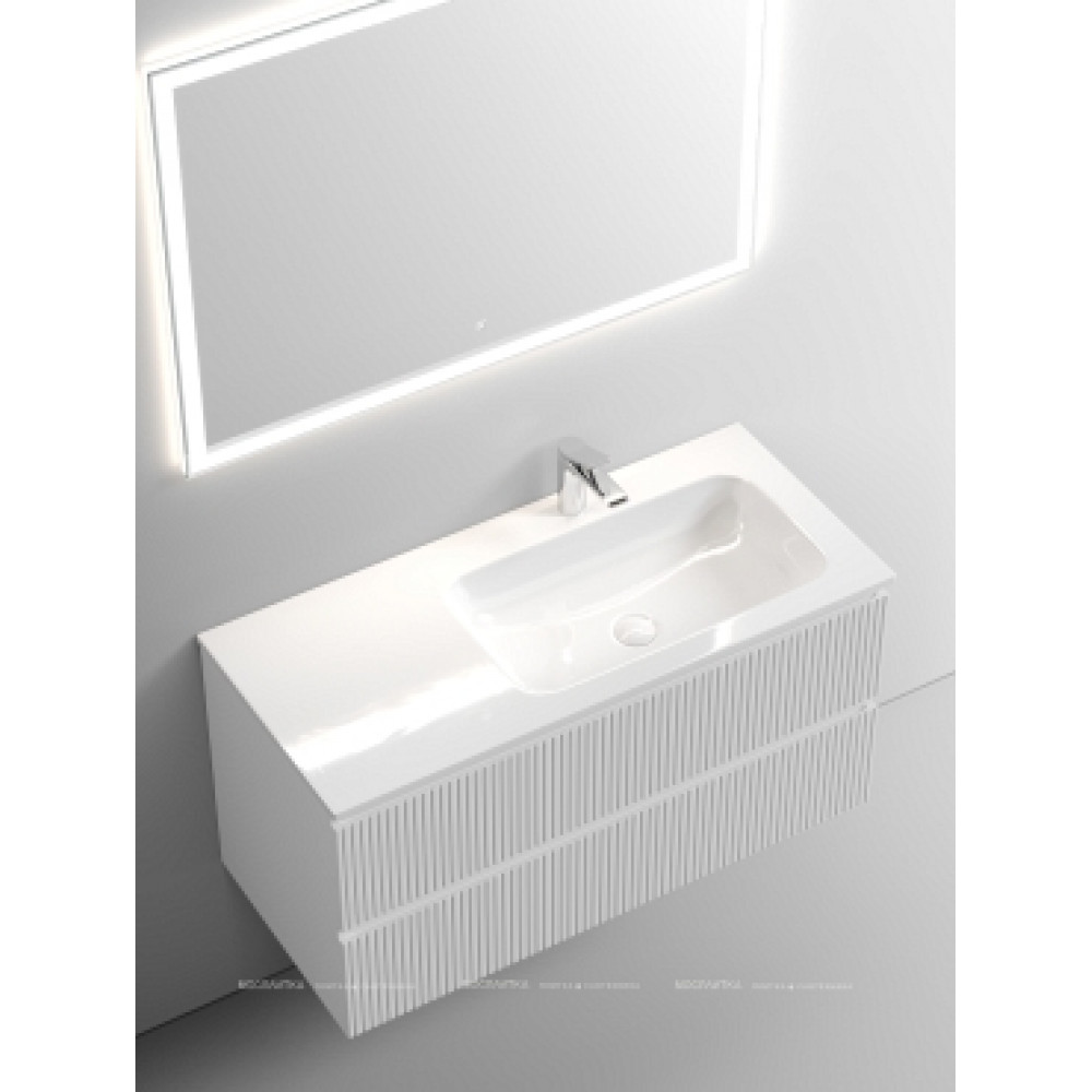 Тумба с раковиной Sancos Snob T 100 см SNT100RW правая, bianco