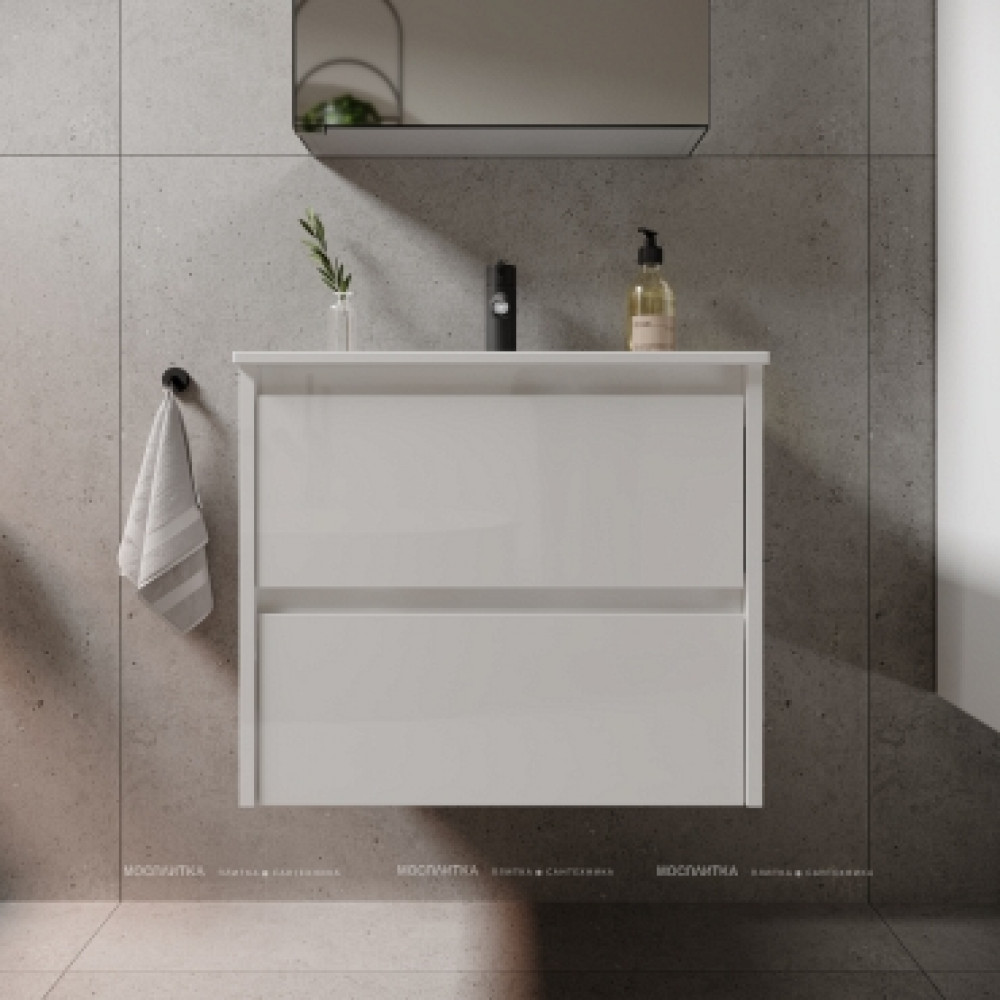 Тумба с раковиной Sancos Libra, 59 см., эмаль белый, LB60W