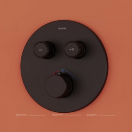 Душевой комплект Sancos Link SC3005MB 1 режим, матовый черный