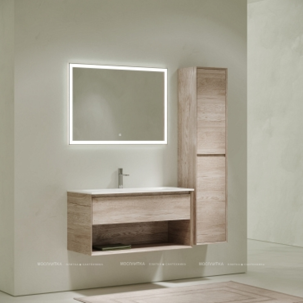 Тумба с раковиной Sancos Marmi 1.0 100 см MR1.0100EG дуб галифакс натуральный
