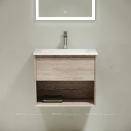 Тумба с раковиной Sancos Marmi 1.0 60 см MR1.060EG дуб галифакс натуральный