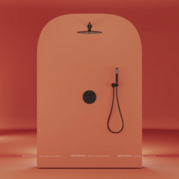 Душевой комплект Sancos Link SC3005MB 1 режим, матовый черный