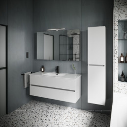 Тумба с раковиной Sancos Urban, 119 см., ламинат белый, UR120-1W