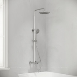 Душевая стойка с изливом и термостатом для ванны/душа Game