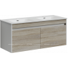 Тумба с раковиной Sancos Smart, 119 см., эмаль белый, SM120-2E
