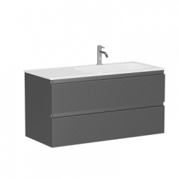 Тумба под раковину Sancos Folk 100 см FL100RGS grey soft