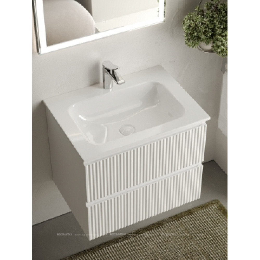 Тумба с раковиной Sancos Snob R 60 см SNR60W bianco