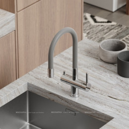 Смеситель для кухонной мойки Sancos Lucia SC4004CH глянцевый хром