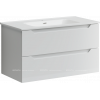 Тумба с раковиной Sancos Norma 2.0, 89 см., ламинат белый, NR2.090W