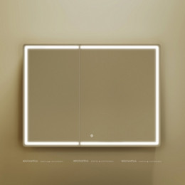 Зеркальный шкаф Sancos Mirror 100 см MI100ECH с подсветкой, дуб чарльстон