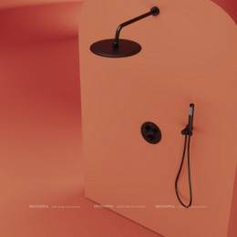 Душевой комплект Sancos Link SC3005MB 1 режим, матовый черный