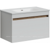 Тумба с раковиной Sancos Smart, 79 см., эмаль белый, SM80W