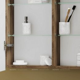 Зеркальный шкаф Sancos Mirror 100 см MI100ECH с подсветкой, дуб чарльстон