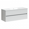 Тумба с раковиной Sancos Urban, 119 см., ламинат белый, UR120-1W