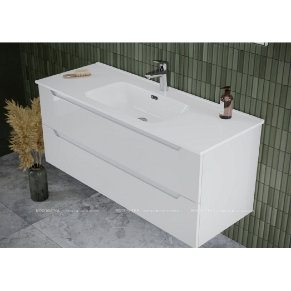 Тумба с раковиной Sancos Norma 2.0, 89 см., ламинат белый, NR2.090W