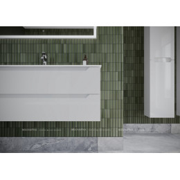 Тумба с раковиной Sancos Norma 2.0, 89 см., ламинат белый, NR2.090W