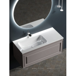 Тумба с раковиной Sancos Very 100 см VR100LSM левая, doha soft