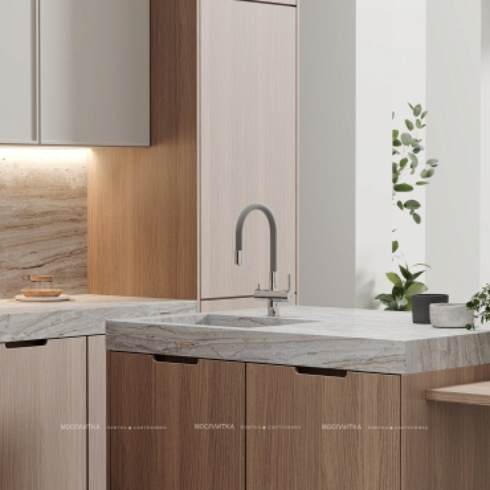 Смеситель для кухонной мойки Sancos Lucia SC4004CH глянцевый хром