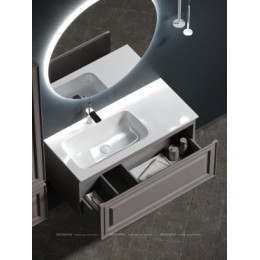 Тумба с раковиной Sancos Very 100 см VR100LSM левая, doha soft