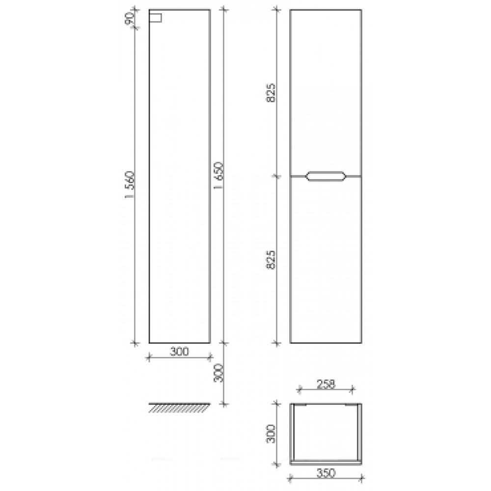 Пенал Sancos Norma 2.0 PNR2.035W белый