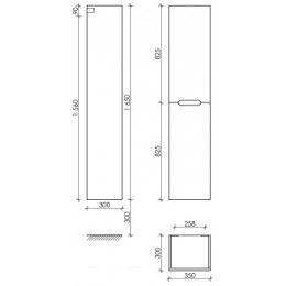 Пенал Sancos Norma 2.0 PNR2.035W белый