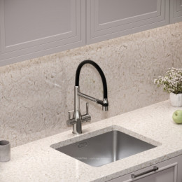 Смеситель для кухонной мойки Sancos Garda SC4009BN брашированный никель