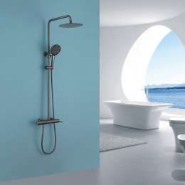 Душевая стойка с изливом, никель, ABBER Emotion AF8816NGL