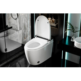 Электронный унитаз-биде ABBER Bequem AC1116S приставной белый