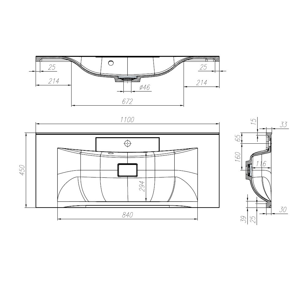 Мебель для ванной комнаты BELBAGNO MARINO-1100