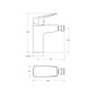 Смеситель для биде BelBagno DUE-BD-CRM-W0