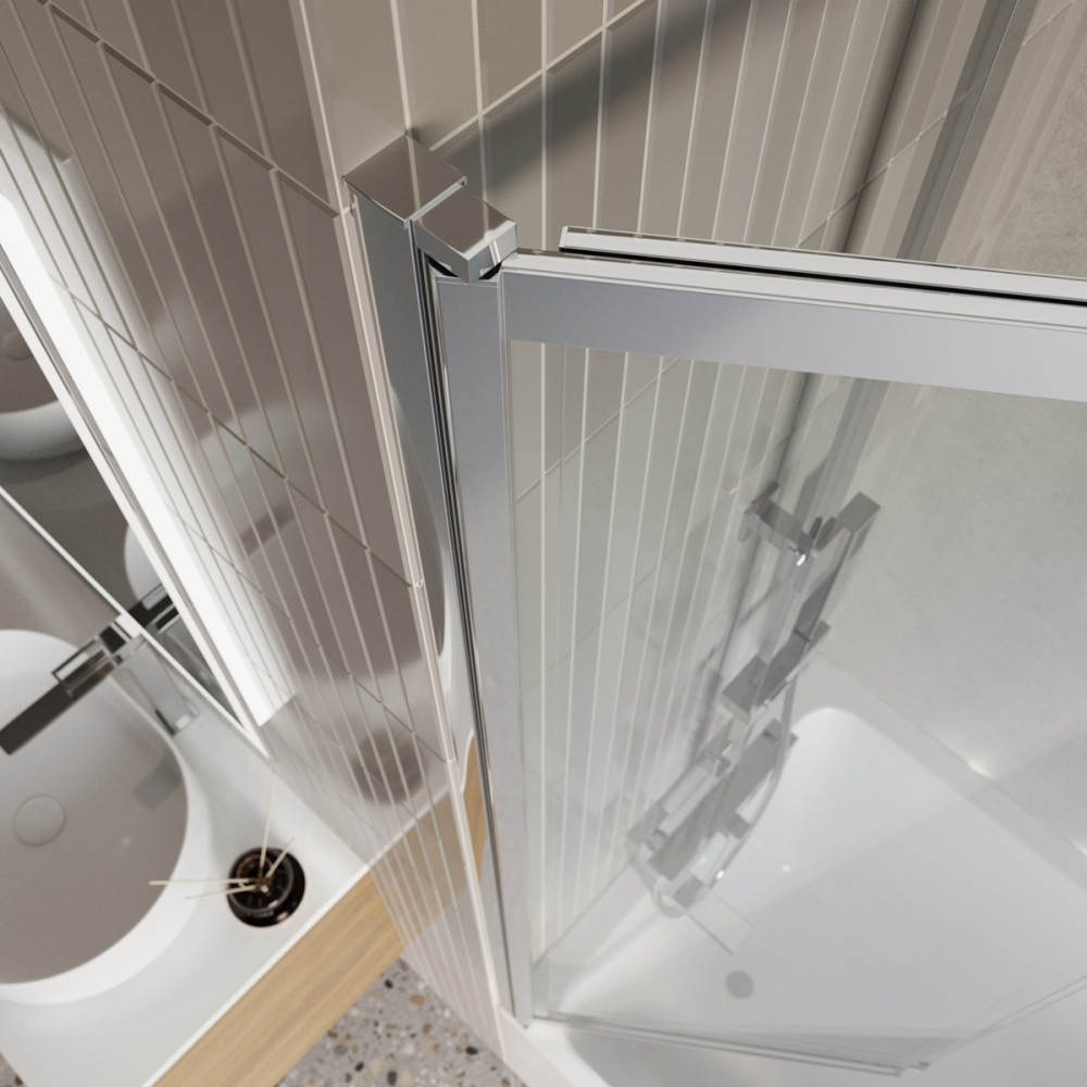 Душевая шторка на ванну BELBAGNO LUCE-VF-11