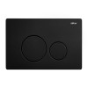 Комплект подвесной унитаз ABBER Rechteck AC1201MB черный матовый с инсталляцией AC0105 и кнопкой AC0121MB черный матовый