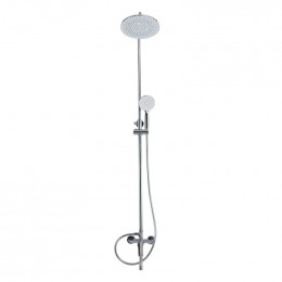 Душевая стойка со смесителем и изливом BelBagno AURORA-VSCM-CRM