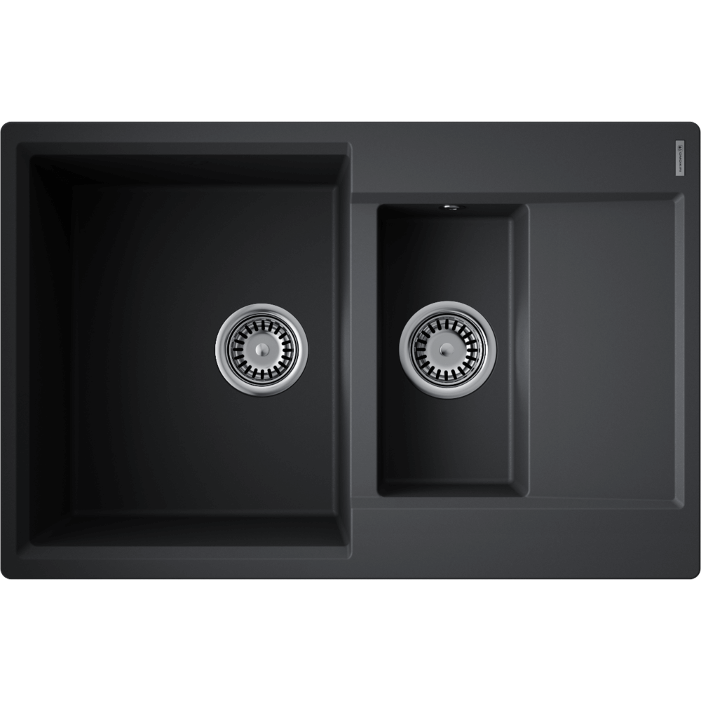 Кухонная мойка Omoikiri Daisen 78-2T-BL Tetogranit/черный