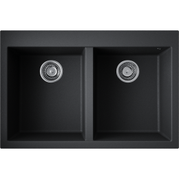 Кухонная мойка Omoikiri Bosen 80-2-BL Tetogranit/черный