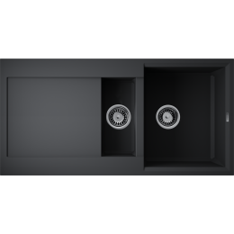 Кухонная мойка Omoikiri Sakaime 100-2-BL Tetogranit/черный