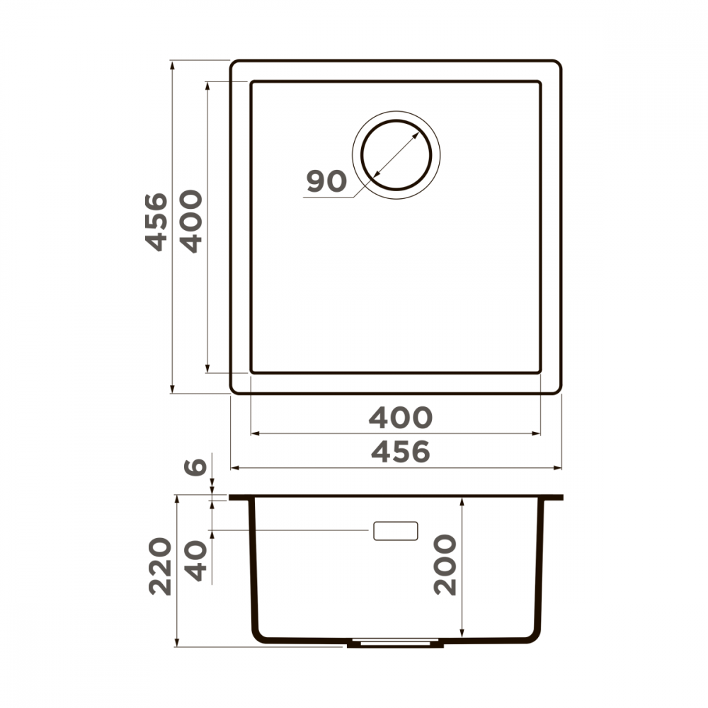 Кухонная мойка Omoikiri Yamakawa 45T-Integra-BL Tetogranit/черный