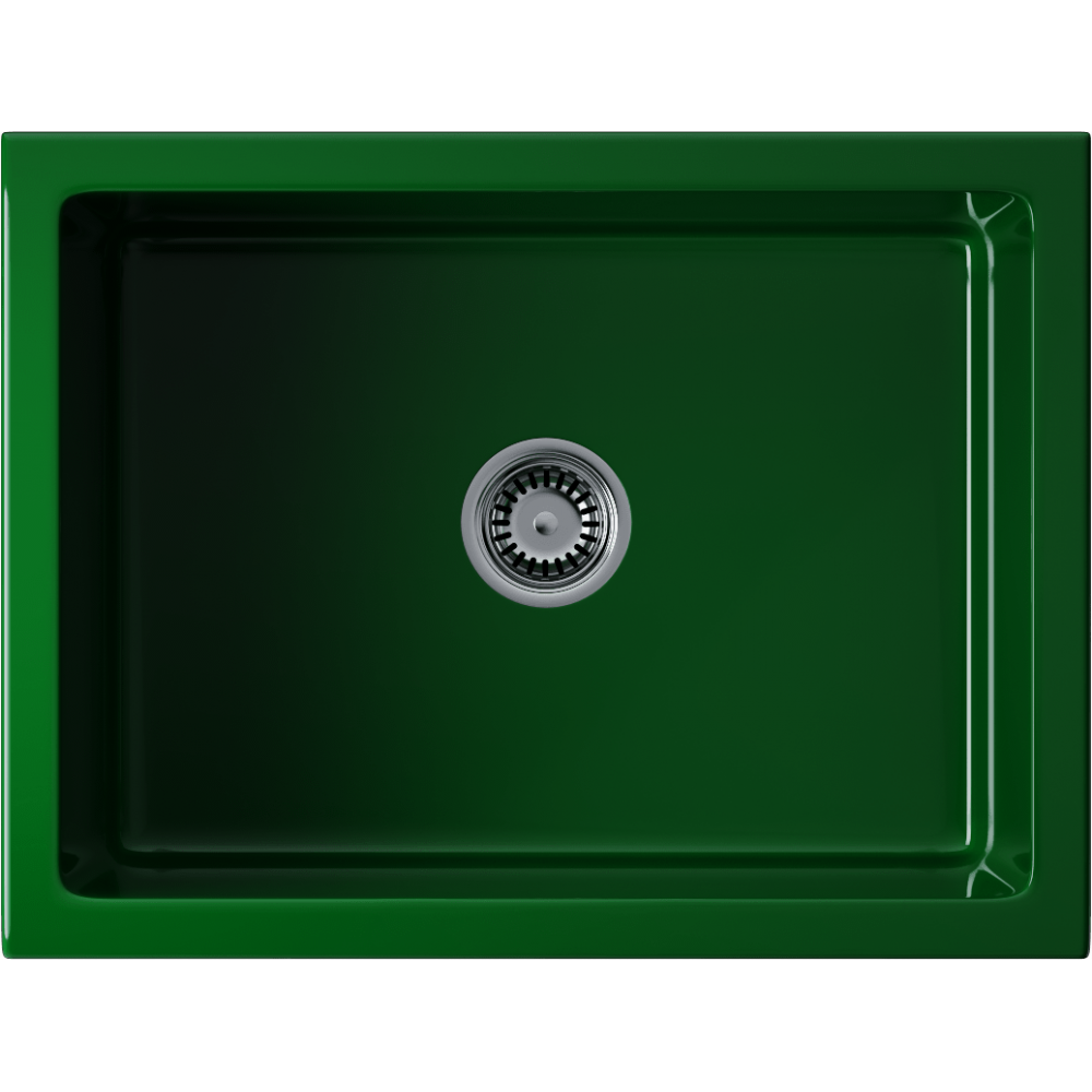 Кухонная мойка Omoikiri Mikura 61-RG Glossy Natceramic/royal green глянцевый