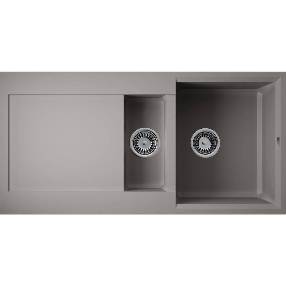 Кухонная мойка Omoikiri Sakaime 100-2-GR Tetogranit/leningrad grey