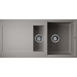 Кухонная мойка Omoikiri Sakaime 100-2-GR Tetogranit/leningrad grey