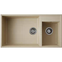 Кухонная мойка Omoikiri Tedori 85-2-U-SA Tetogranit/бежевый