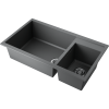 Кухонная мойка Omoikiri Tedori 86-2-LB-PL Tetogranit/платина
