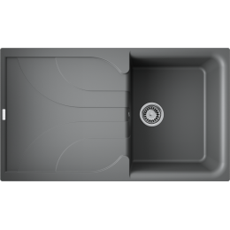 Кухонная мойка Omoikiri Yasugata 86-PL Tetogranit/платина