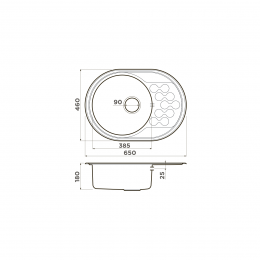Кухонная мойка Omoikiri Kasumigaura 65-IN нерж. сталь/нержавеющая сталь